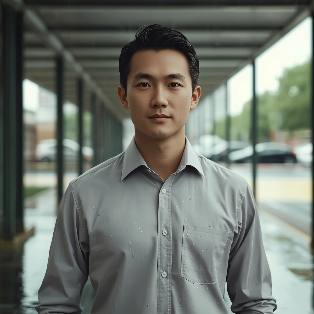 台灣外勤業務穿著防潑水透氣制服,梅雨季保持乾爽