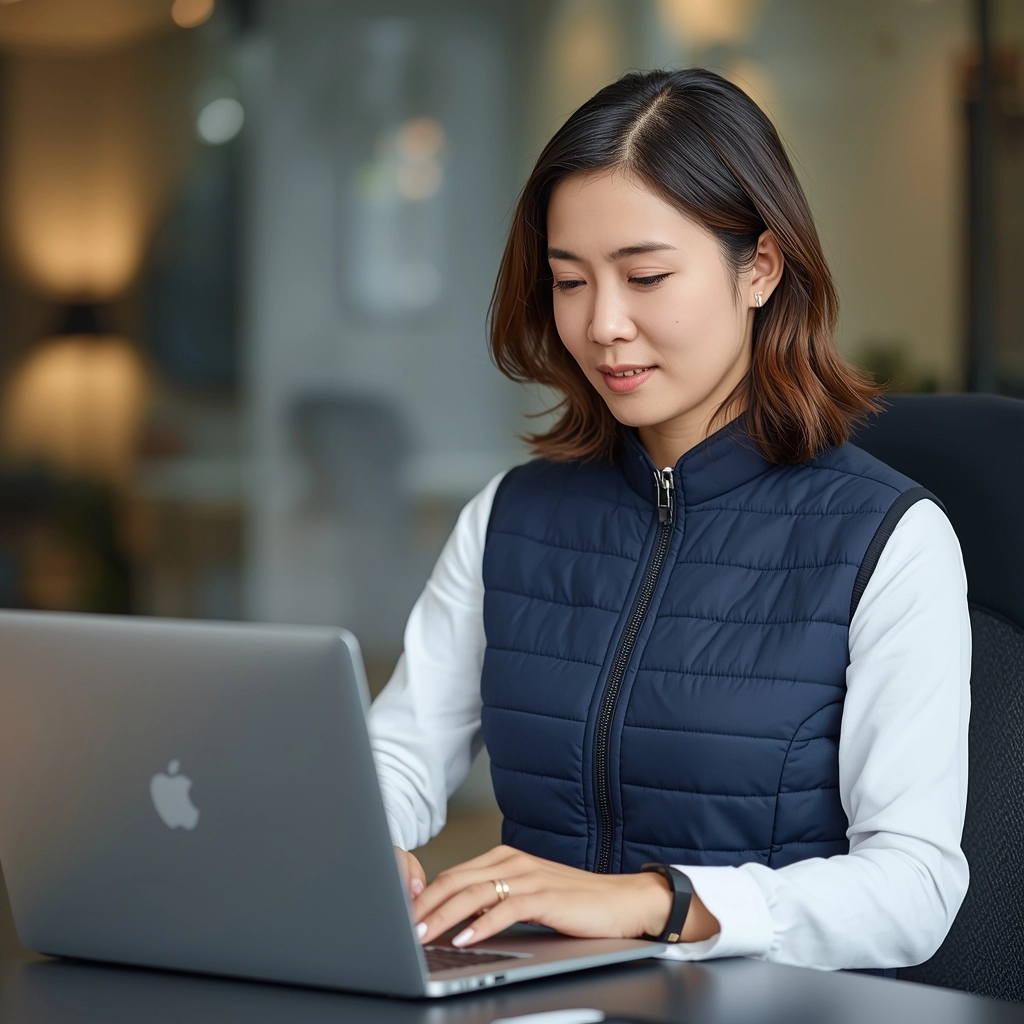 辦公室洋蔥式制服穿搭示範