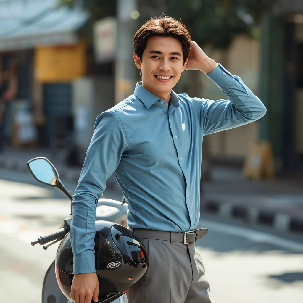 外勤業務穿著單向導濕制服，夏日流汗依然乾爽無尷尬汗斑