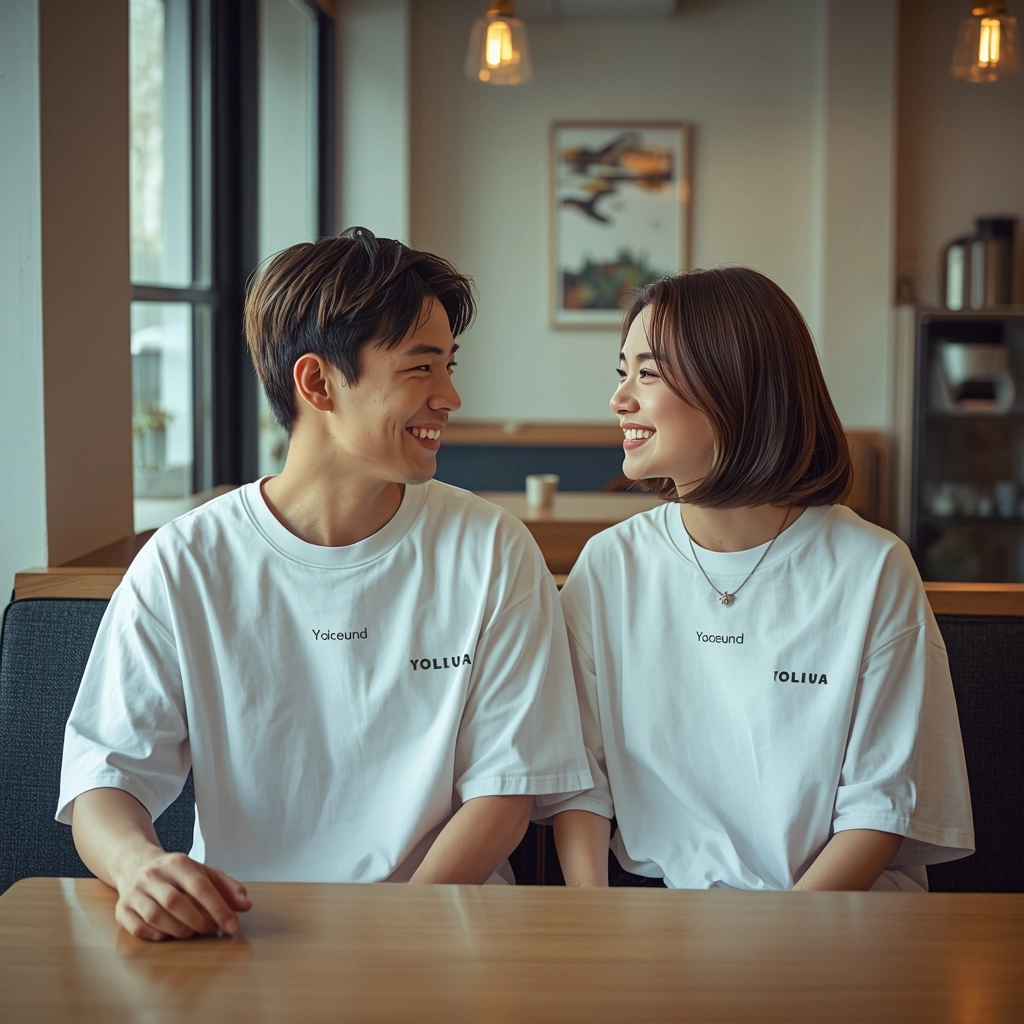 穿著高質感客製化衣服的台灣年輕情侶