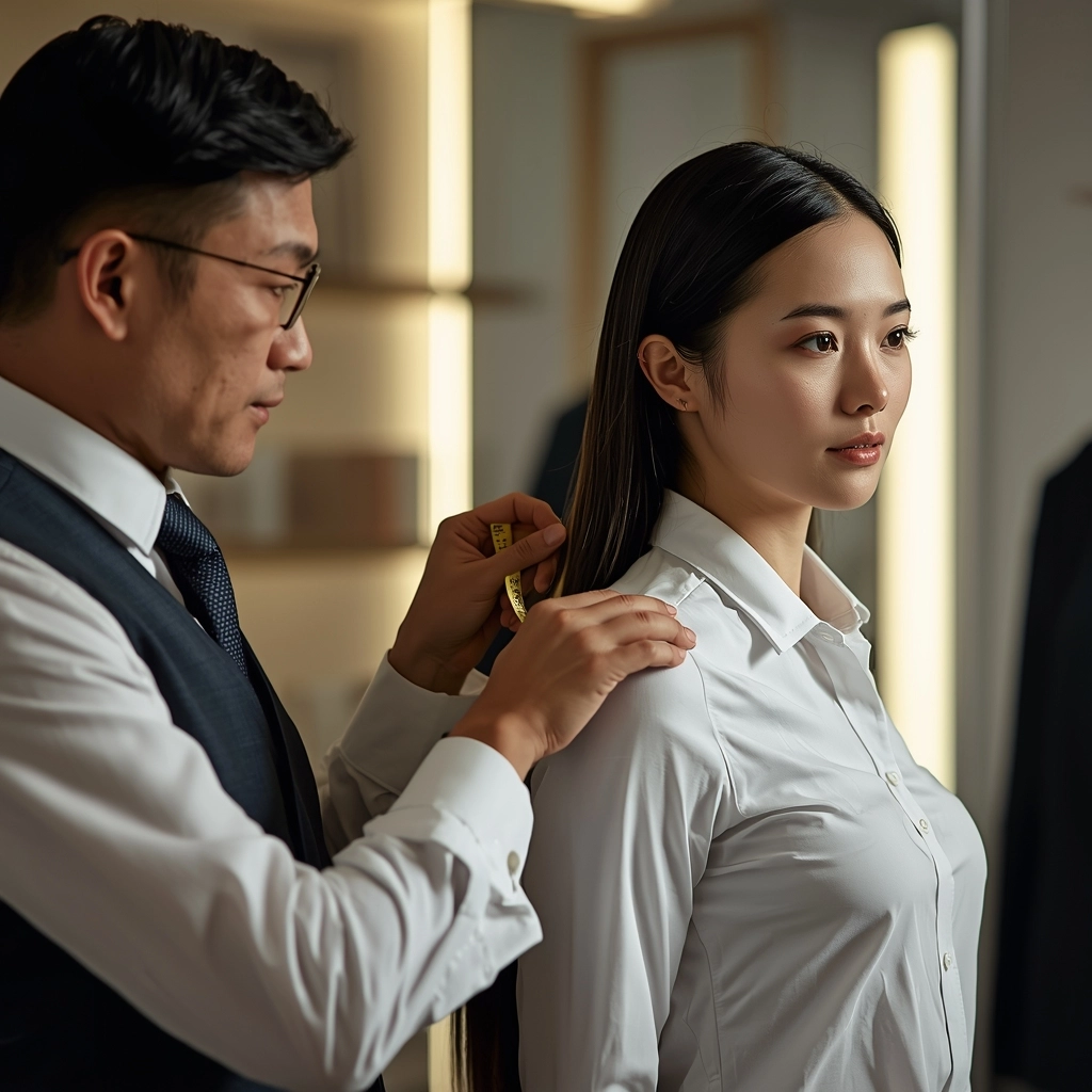 專業裁縫師為女性精準量身訂製西裝