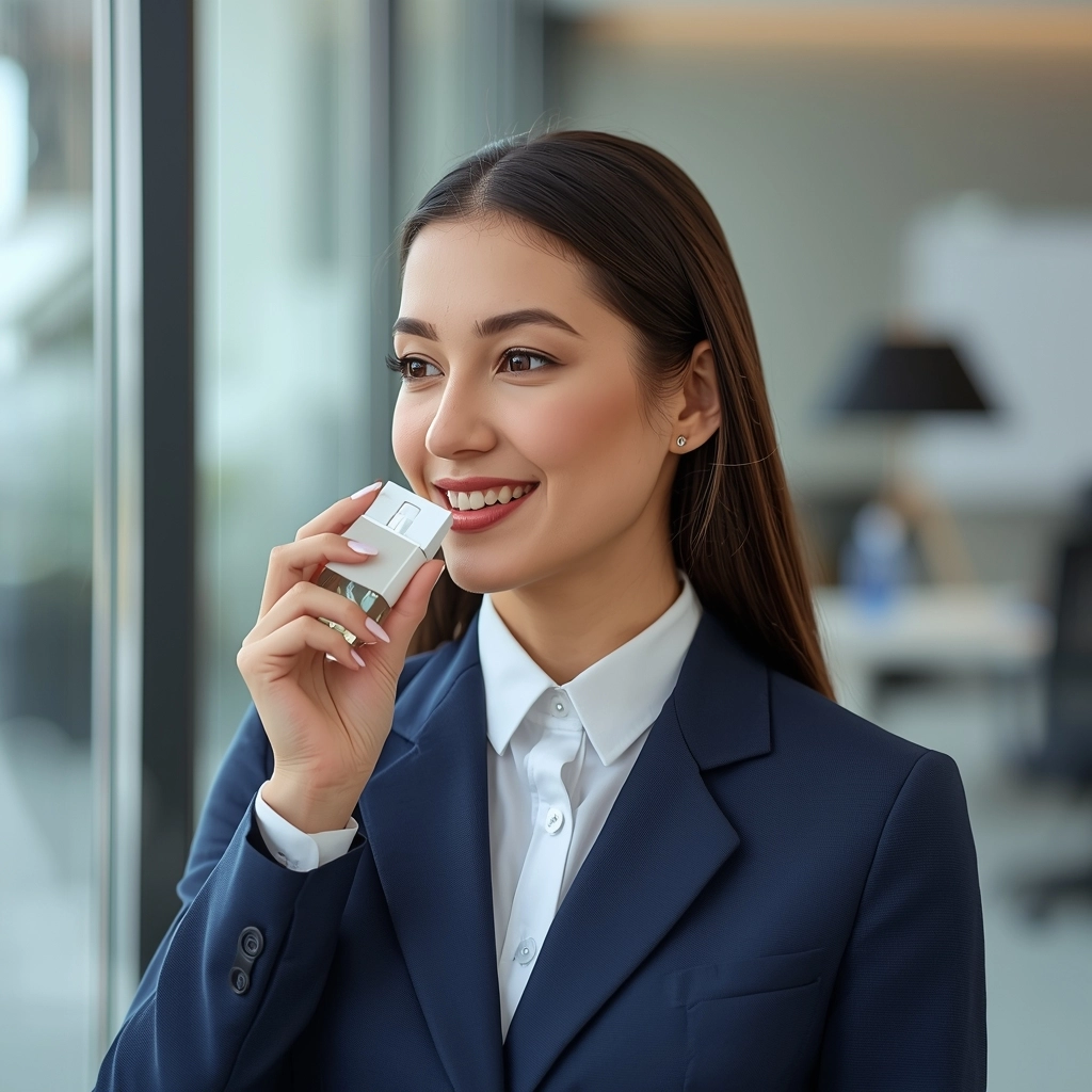 採購人員進行制服異味驗收